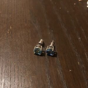 Elegant Blue Stud Earrings